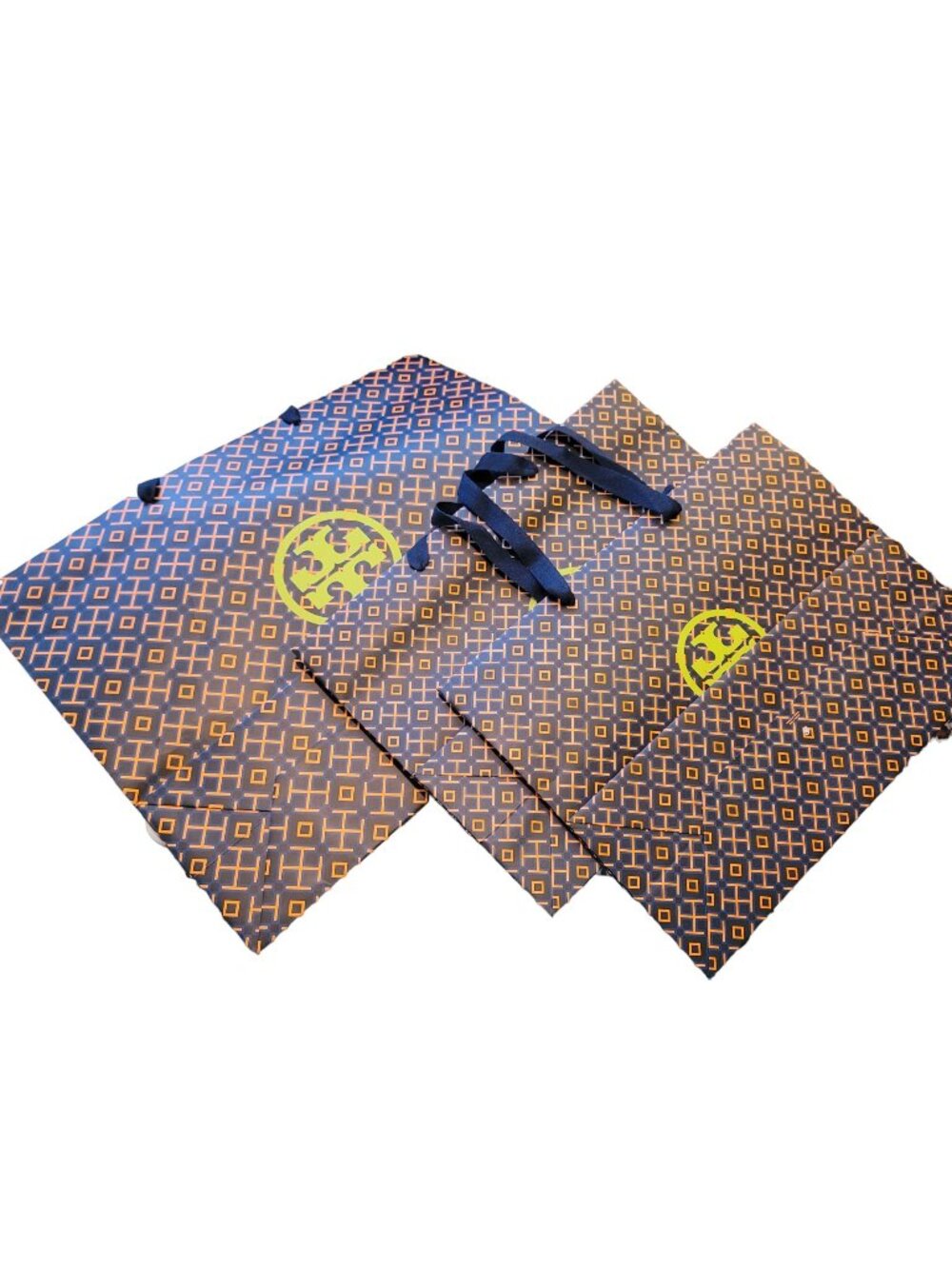 Tory Burch Shopping Bags Med + XL Set of 3 Signature Reusable Gift Prop VR204